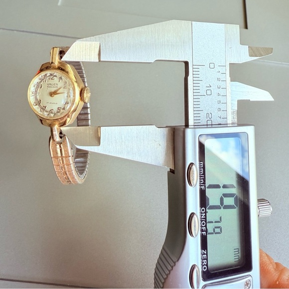Vintage GRUEN Precision 14k Gold 17 Jewels Ladies Mechanical Watch Worki… - Picture 12 of 14